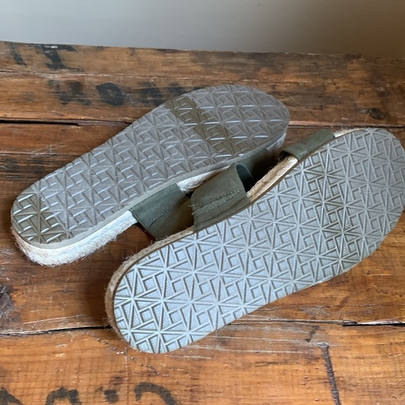 Haute Hippie Sandals Espadrille Slides Green resortwear summer vacation 9 - Picture 7 of 7